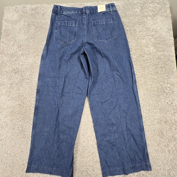 Banana Republic Jeans Womens 31 Blue High Rise Wide Leg Pleated Denim NWT - Picture 9 of 15